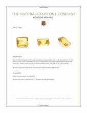 4.92 Ct. Citrine from Brazil Appraisal