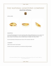 2.52 Ct. Yellow Citrine from Brazil Appraisal