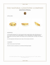 2.45 Ct. Citrine from Brazil Appraisal