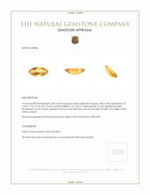 2.68 Ct. Citrine from Brazil Appraisal