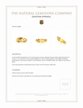 2.69 Ct. Yellowish Orange Citrine from Brazil Appraisal