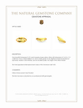 2.59 Ct. Yellow Citrine from Brazil Appraisal