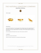1.99 Ct. Citrine from Brazil Appraisal