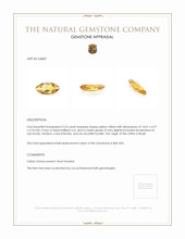 2.23 Ct. Citrine from Brazil Appraisal