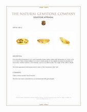 2.62 Ct. Citrine from Brazil Appraisal