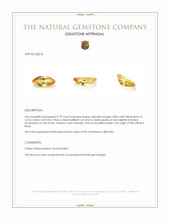 2.79 Ct. Yellowish Orange Citrine from Brazil Appraisal