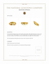 2.92 Ct. Citrine from Brazil Appraisal