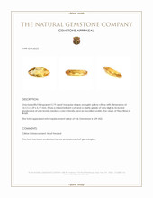 2.19 Ct. Orangish Yellow Citrine from Brazil Appraisal
