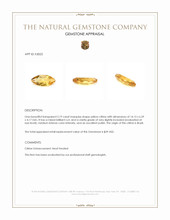 2.19 Ct. Citrine from Brazil Appraisal