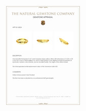 2.47 Ct. Citrine from Brazil Appraisal