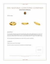 2.20 Ct. Citrine from Brazil Appraisal