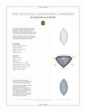 2.54 Ct. Citrine from Brazil 3 D Scan Report