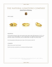 2.88 Ct. Citrine from Brazil Appraisal