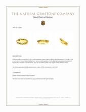 2.43 Ct. Yellow Citrine from Brazil Appraisal