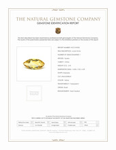 2.43 Ct. Yellow Citrine from Brazil Scan Report