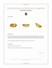 2.86 Ct. Citrine from Brazil Appraisal