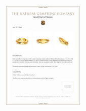 2.84 Ct. Citrine from Brazil Appraisal
