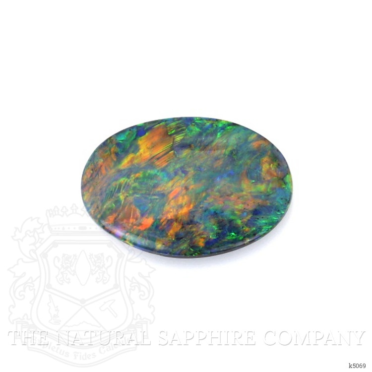 4.25 Ct. Cabochon Black Opal from Australia