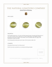 1.05 Ct. Cabochon Chrysoberyl from Ceylon (Sri Lanka) Appraisal