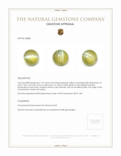 1.59 Ct. Cabochon Chrysoberyl from Ceylon (Sri Lanka) Appraisal