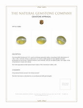 2.01 Ct. Cabochon Chrysoberyl from Ceylon (Sri Lanka) Appraisal