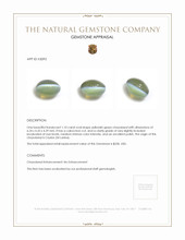 1.10 Ct. Cabochon Chrysoberyl from Ceylon (Sri Lanka) Appraisal