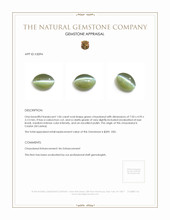 1.06 Ct. Cabochon Chrysoberyl from Ceylon (Sri Lanka) Appraisal