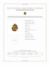 4.33 Ct. Yellowish Brown Zircon from Ceylon (Sri Lanka) Scan Report