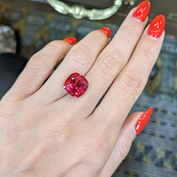 6.87 Ct. Rubellite Tourmaline from Brazil Life Style