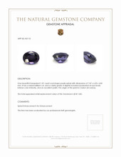 1.81 Ct. Spinel from Ceylon (Sri Lanka) Appraisal