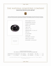 1.22 Ct. Purple Spinel from Ceylon (Sri Lanka) Scan Report