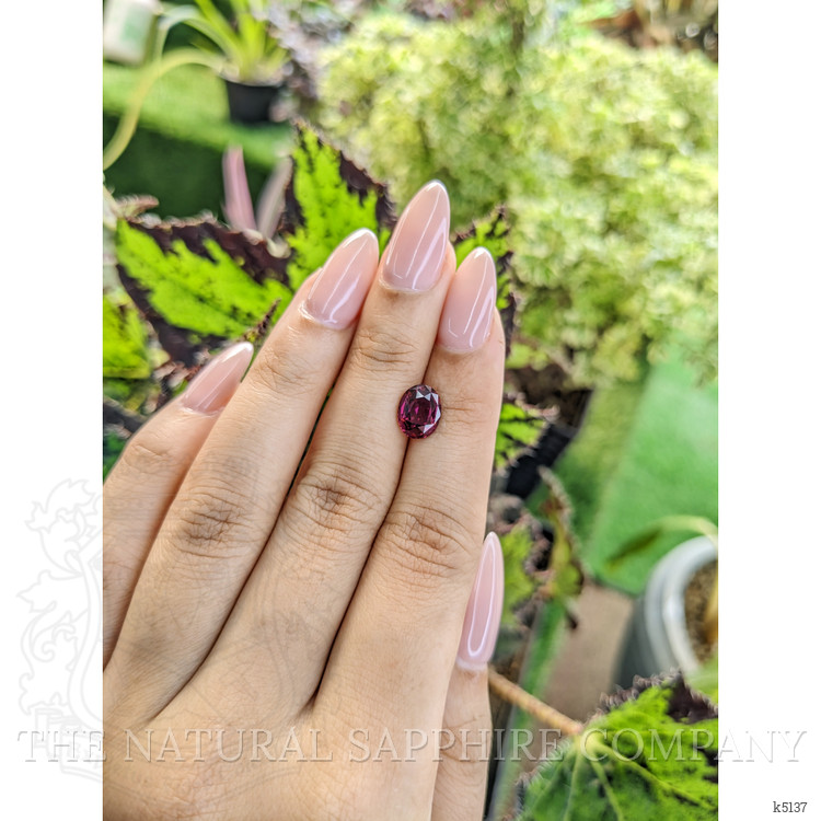 2.45 Ct. Rhodolite Garnet from Ceylon (Sri Lanka)