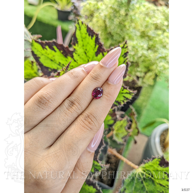 2.45 Ct. Rhodolite Garnet from Ceylon (Sri Lanka)