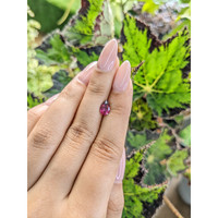 0.91 Ct. Rhodolite Garnet from Ceylon (Sri Lanka) Life Style