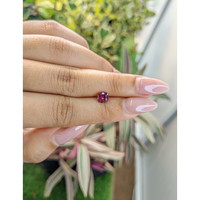 0.87 Ct. Rhodolite Garnet from Ceylon (Sri Lanka) Life Style