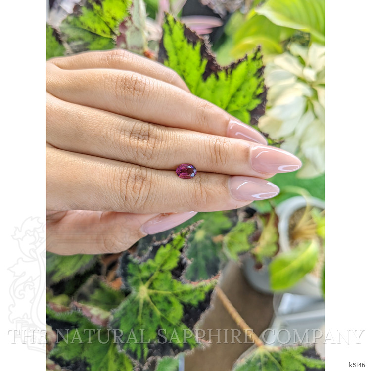 0.84 Ct. Rhodolite Garnet from Ceylon (Sri Lanka)