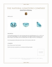4.81 Ct. Zircon from Madagascar Appraisal