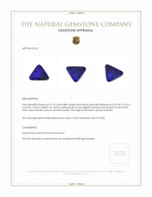6.18 Ct. Black Opal from Australia Appraisal