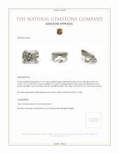21.76 Ct. Zircon from Ceylon (Sri Lanka) Appraisal