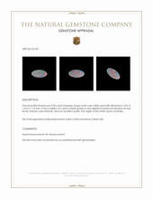 0.38 Ct. Multi Color White Opal from Australia Appraisal