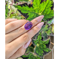 14.06 Ct. Cabochon Amethyst from Brazil Life Style