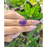 14.06 Ct. Cabochon Amethyst from Brazil Life Style
