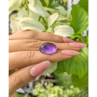 14.98 Ct. Cabochon Amethyst from Brazil Life Style