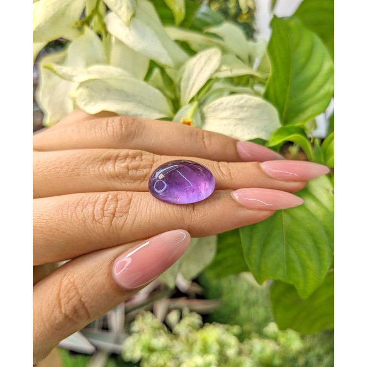 14.98 Ct. Cabochon Amethyst from Brazil