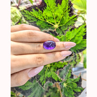 14.28 Ct. Cabochon Amethyst from Brazil Life Style