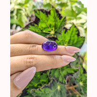 14.28 Ct. Cabochon Amethyst from Brazil Life Style