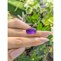 11.64 Ct. Cabochon Amethyst from Brazil Life Style