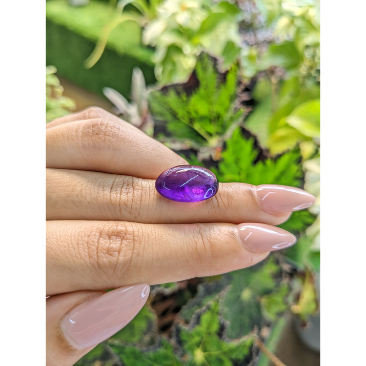 11.64 Ct. Cabochon Amethyst from Brazil