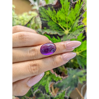 11.64 Ct. Cabochon Amethyst from Brazil Life Style
