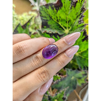 11.64 Ct. Cabochon Amethyst from Brazil Life Style